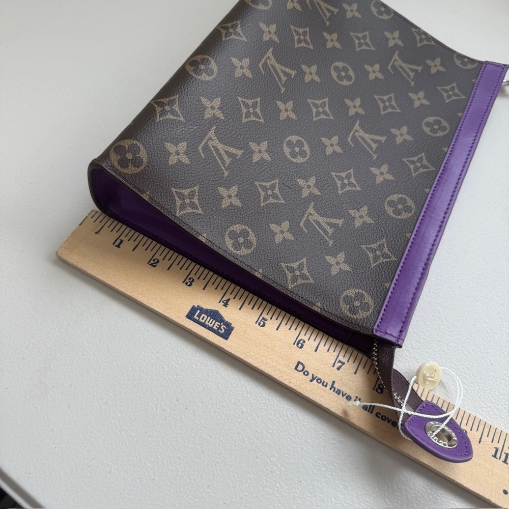 Brown and purple clutch , new in box - Picture 5 of 6